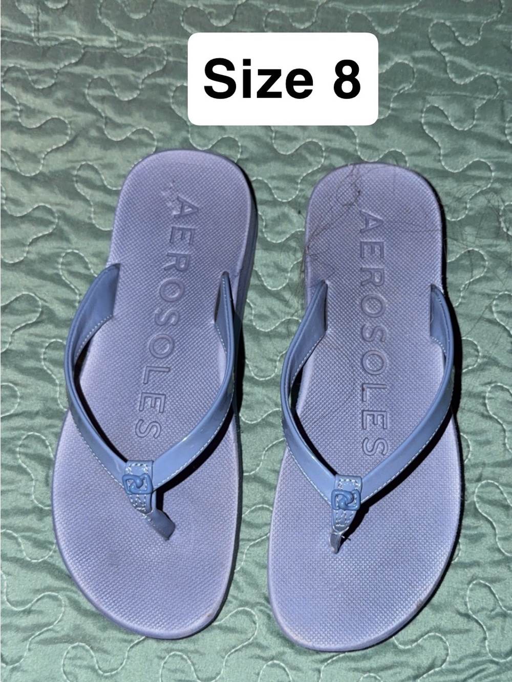 AEROSOLES blue Thong Sandals